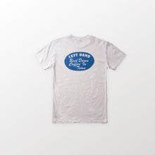 Load image into Gallery viewer, Best Damn Coffee in Town Tee in White/ Royal Blue
