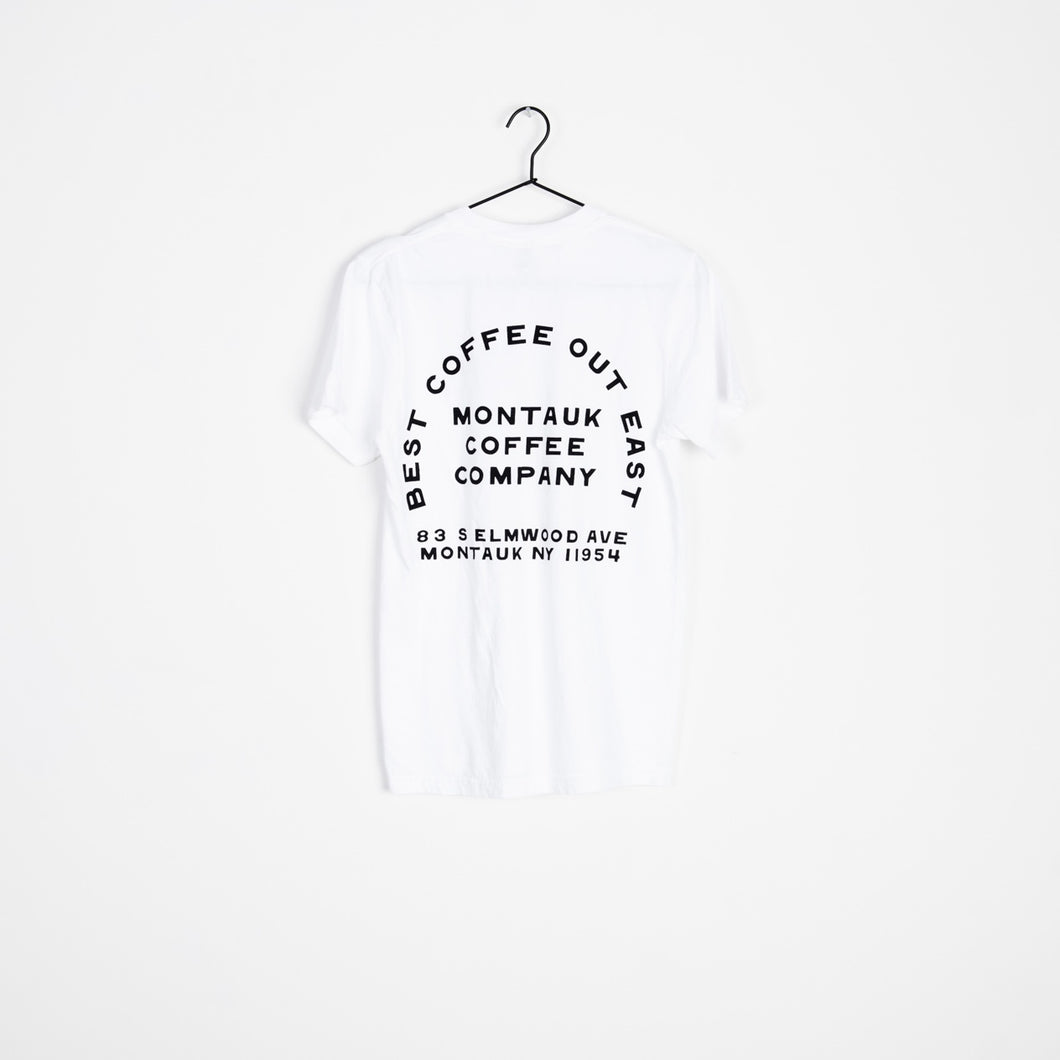 Best Coffee Out East Tee in White